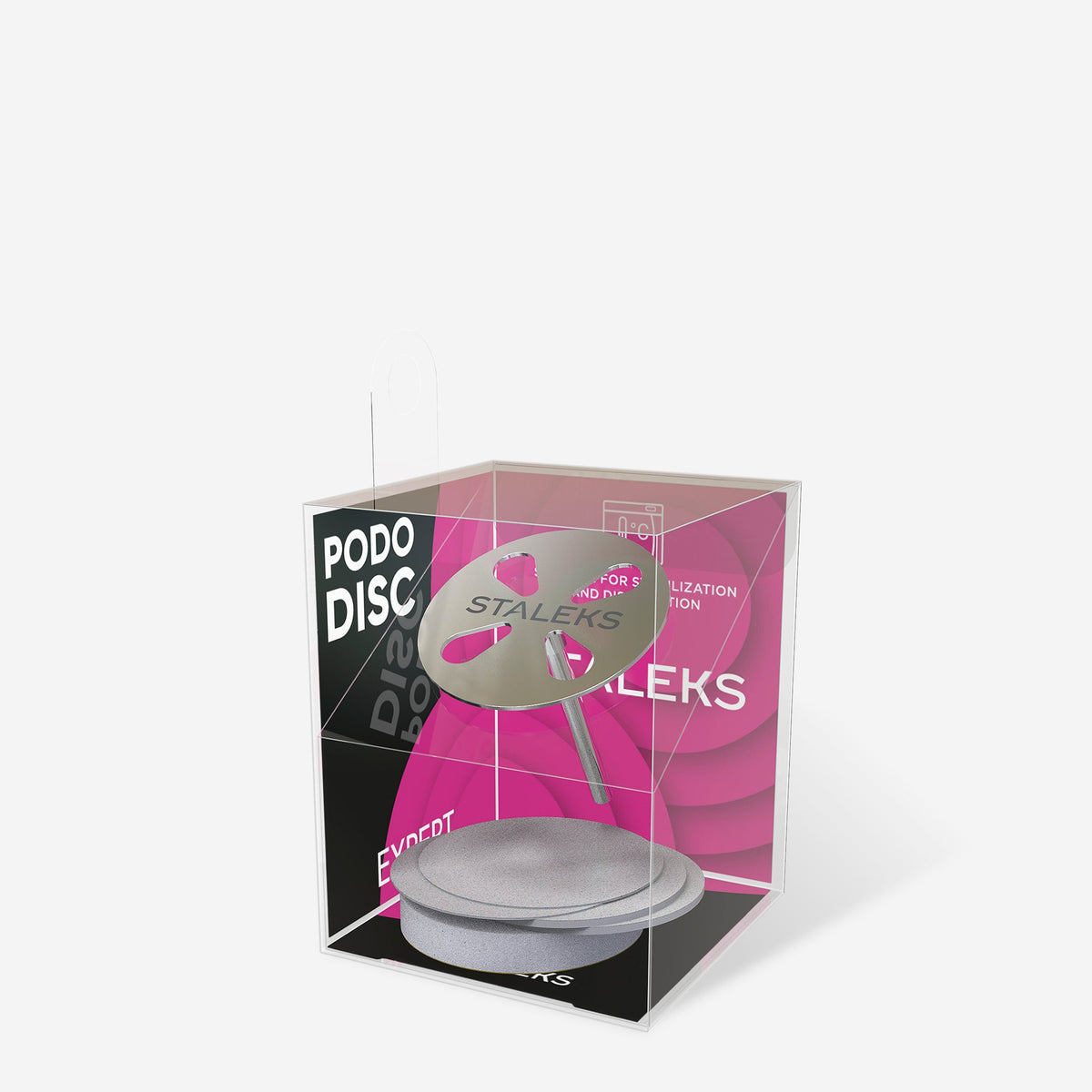 STALEKS EXPERT PODODISC L pediküüriketas ühekordsete vahetusviilidega, karedus 180, läbimõõt 25 mm (5 tk)

