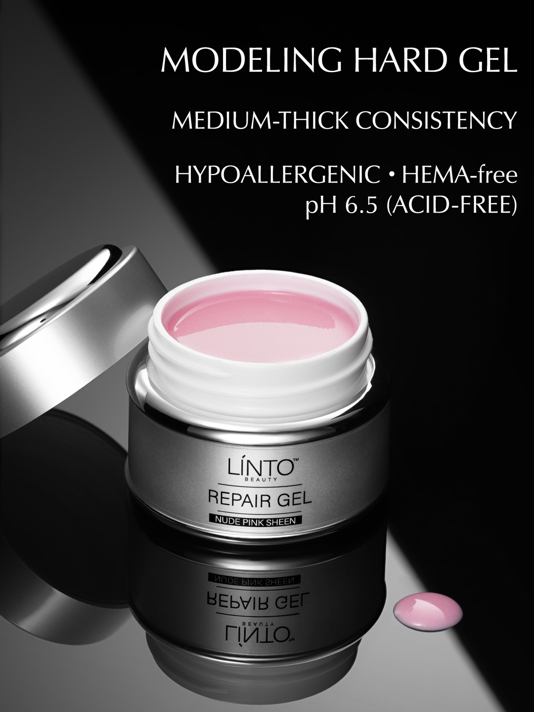 Hard Gel NUDE PINK SHEEN 30 ml